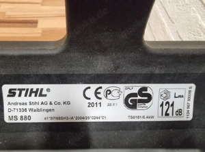 Stihl MS 880 Motorsäge Kettensäge