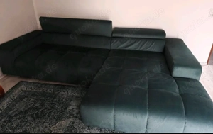 L-Couch mit verstellbaren Kopfteilen 