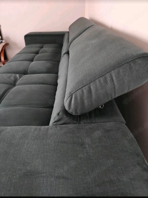 L-Couch mit verstellbaren Kopfteilen 
