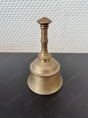 Zweiteilige Massive Tischglocke Handglocke selbstgedreht