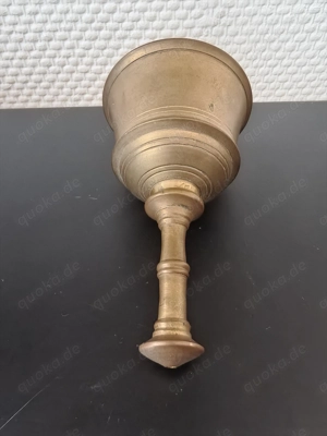 Zweiteilige Massive Tischglocke Handglocke selbstgedreht Bild 5