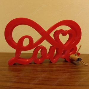 Love mit Herz und Zettel Dekoration 