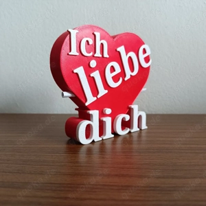 Herz mit Text für Foto 