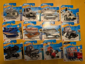 Hot Wheels Sammlung Moviecars Konvolut   12 Fahrzeuge in OVP