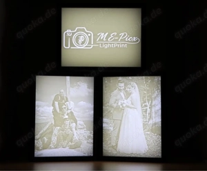 Dein Foto im Licht   Personalisierte Lithophane Fotolampe | Geschenkidee