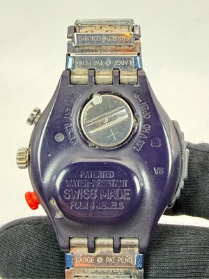 Vintage Swatch Chrono Alarm - Swiss Made - Chronograph mit Alarmfunktion Bild 5