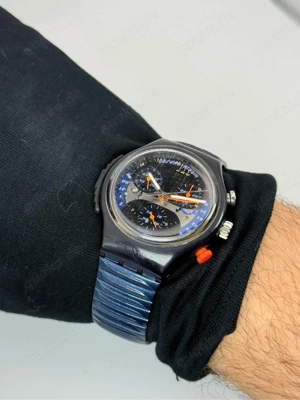 Vintage Swatch Chrono Alarm - Swiss Made - Chronograph mit Alarmfunktion Bild 4