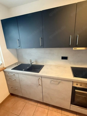 Moderne Einbauküche Beton-Grau   Steingrau   sehr guter Zustand