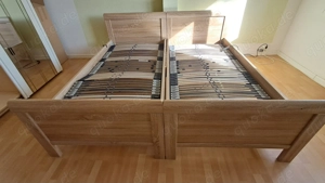 Doppelbetten 2x200x100 mit motorisch verstellbaren Kopf- und Fußteil