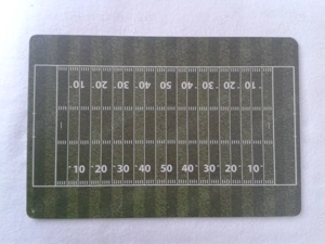Haushaltsauflösung Entrümpelung "Football Field Metallschild Wandbild"