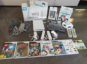 Nintendo Wii Spielekonsolen-Set mit 7 Spielen + viel Zubehör!!!