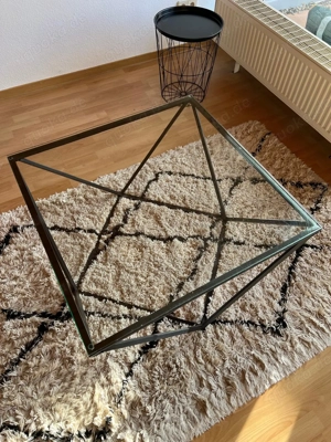 Couchtisch mit Glasplatte (Sicherheitsglas)