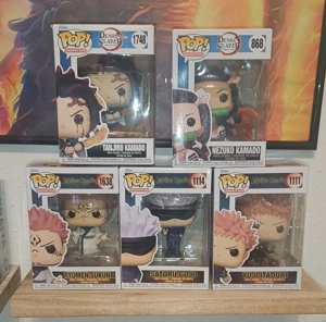 POP Figuren  One Piece   Demon Slayer   Naruto  Jujuzu Kaizen UVM  18 Stück