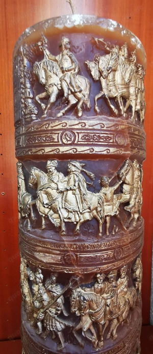 Echtwachs Reliefkerze, Motiv  "Dresdner Fürstenzug"