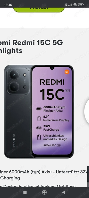 Redmi 15c 5g zu verkaufen 