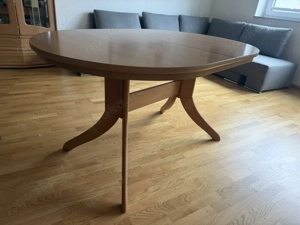 Massiver Esstisch   Holztisch | 130x92 cm | Sehr stabil Bild 5