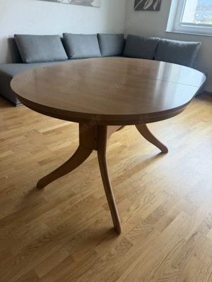 Massiver Esstisch   Holztisch | 130x92 cm | Sehr stabil Bild 4
