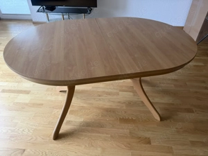 Massiver Esstisch   Holztisch | 130x92 cm | Sehr stabil Bild 2