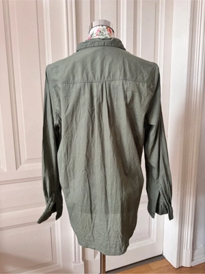 Lange Bluse oliv khaki, 44 Bild 3