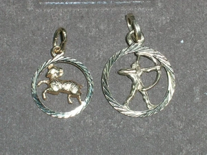 Anhänger 333 Gold ab 35,- Euro Sternzeichen Widder Schütze