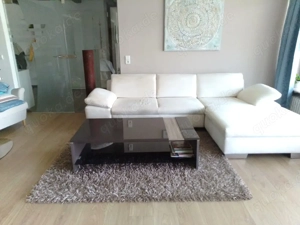 Ecksofa, Mikrofaserbezug in beige