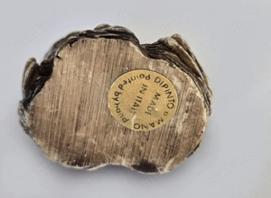 Eulen Pärchen Dipinto Manu Italy Rarität vintage 70er