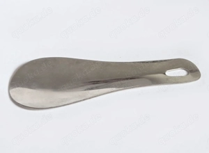 Alter Schuhlöffel-anzieher 10cm Edelstahl m. Loch 60 70er vintage 