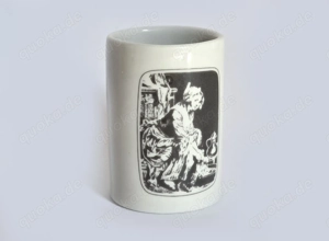 Alter Becher Keramik Mess-Dosier-Becher HENKEL Waschmittel 60 70er vintage