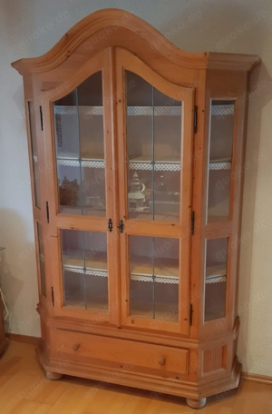 Glasvitrinenschrank - Weichholz