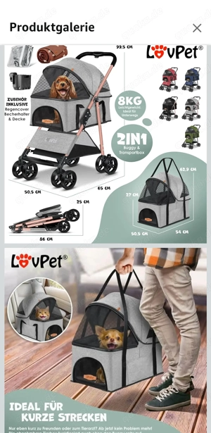 Hundebuggy Hundewagen neu!