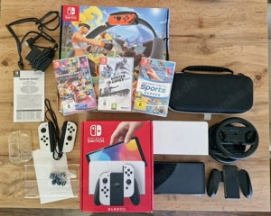 nintendo switch Oled mit spiel und verpakung 