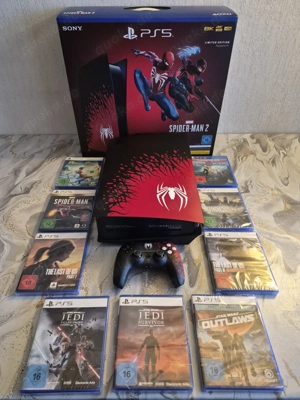sony Playstation 5 spider man PS5 original spider man 2 mit 9 spiel 