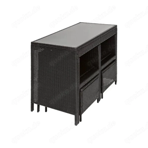 Nagelneues, unbenutztes 5 teiliges Lounge Set aus Polyrattan