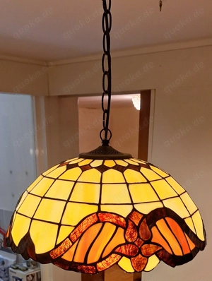 Vintage Deckenlampe im Tiffany-Style mit einer E27-Fassung 42 cm Bild 2