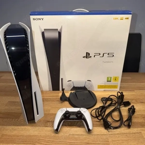 Sony Playstation 5 PS5 laufwerk spielkonsole mit Verpakung und controllern