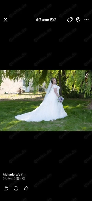 Hochzeitskleid in Größe 48-50