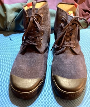 VINTAGE DESERT Boots, Leinen - Boots, Gr.47, Neu!