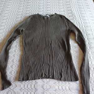 Damen - Pullover, Feinstrick, Rippenstrick, Mustermix, Gr. XS bzw. ca. Gr.34, Only, khaki