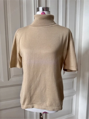 Dünner beiger Rollkragenpullover 38 M