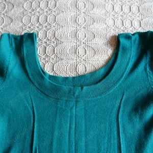 Damen - Longpullover, Feinstrick, Pullover, Minikleid, Gr. XS bzw. ca. Gr. 34, smaragdfarben, H&M