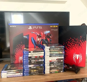 Sony Playstation 5 neue PS5 Spider Man-2 mit 34 spiel und verpakung 
