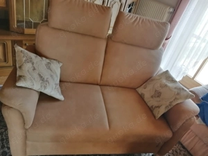 2-Sitzer Couch, fast neu! Mit Kopfstützen, von Ponsel!