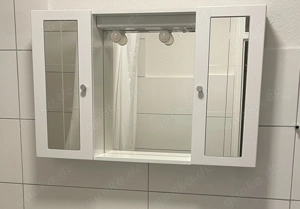 Spiegelschrank OSLO 90   Weiß, Beleuchtet, TOP