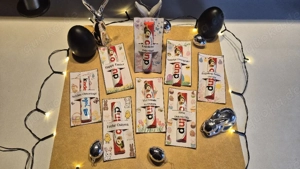 Osterdeko, Osterkarten 8x, für Duplo oder Kinderriegel, Tischdeko, Geschenk, Ostern, Handgemacht 