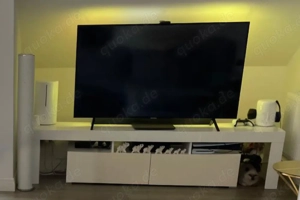 TV Board mit Licht Low Board TV Unterschrank 