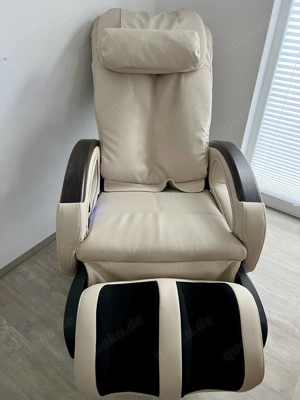 Massagesessel Komfort Deluxe Creme mit Rechnung und Garantie 