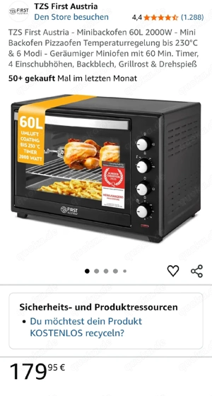 Mini Backofen 