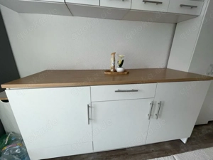 Küchenschränke Set komplett weiß + Sideboard + Hochschrank