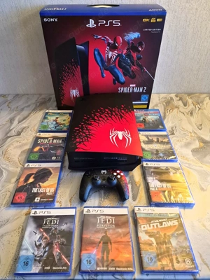 Sony Playstation 5 spider man 2 mit 9 spiel 