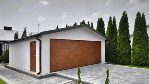 Isolierte Fertiggaragen aus Sandwichplatten Fertiggarage nach Maß MARSGARAGE 6x6